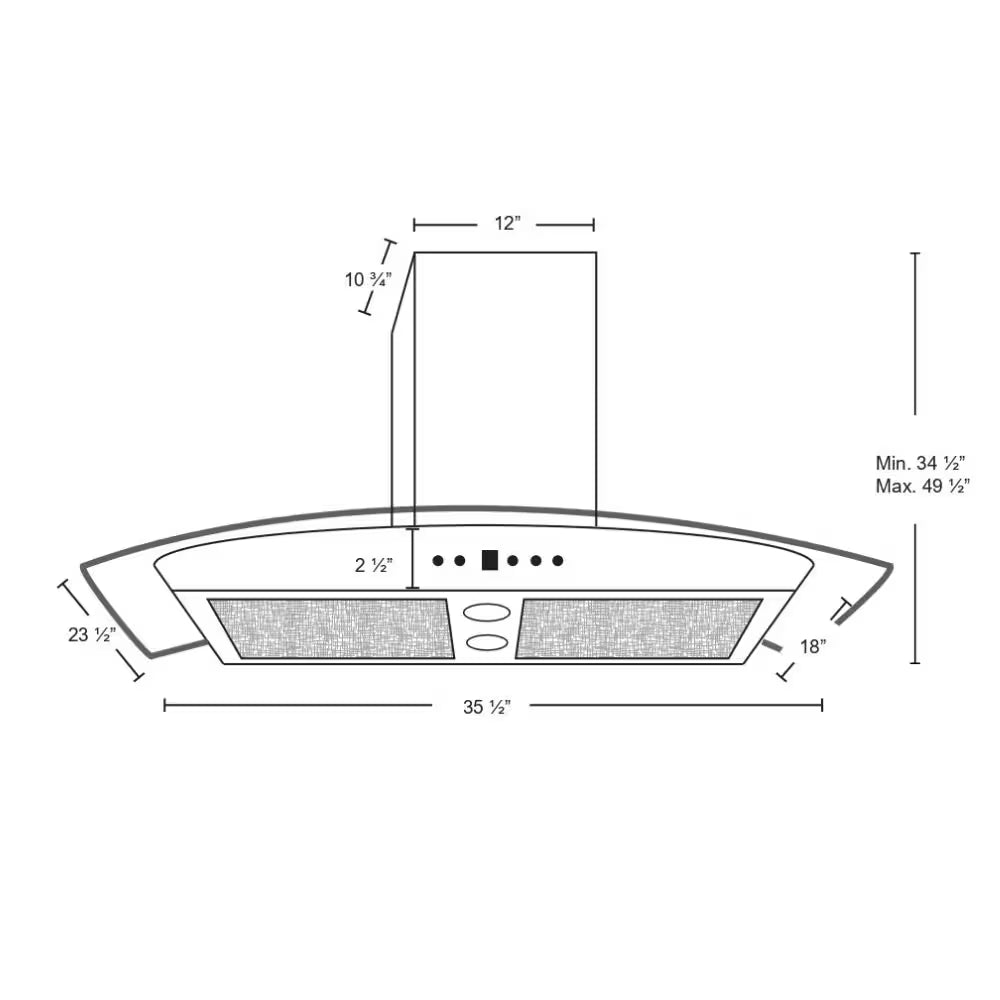 NEW Broan 30” Wall-Mount Range Hood - EI5936SS