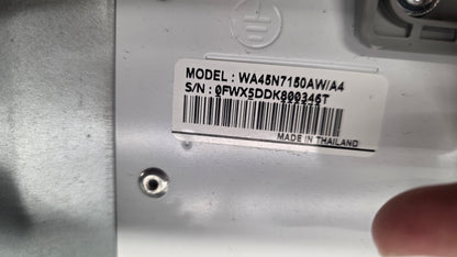 Samsung 27" Glass Top Load Washer and Dryer Set- washer WA45N7150AW/A4 dryer DV40J3000EW/AC