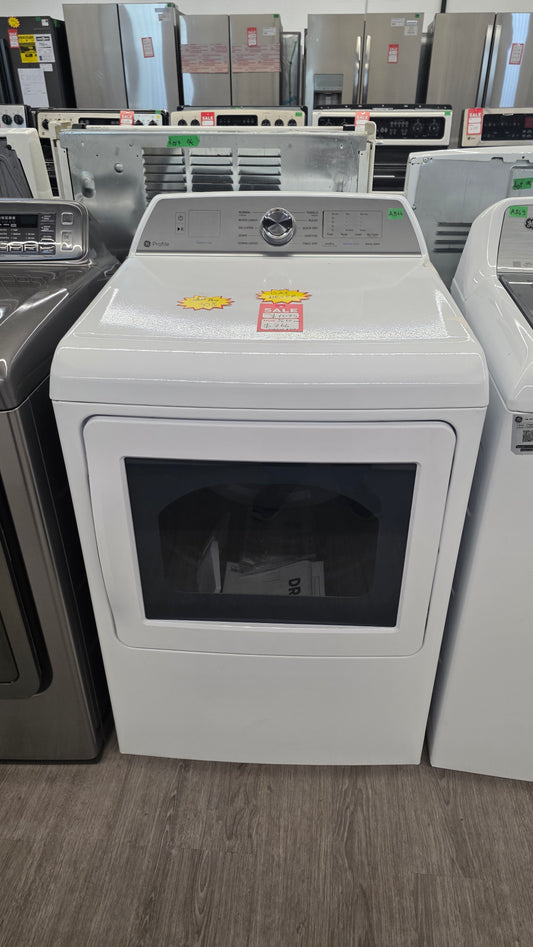 Open Box-GE 27" Top Load Gas Dryer-PTD60GBSR0WS