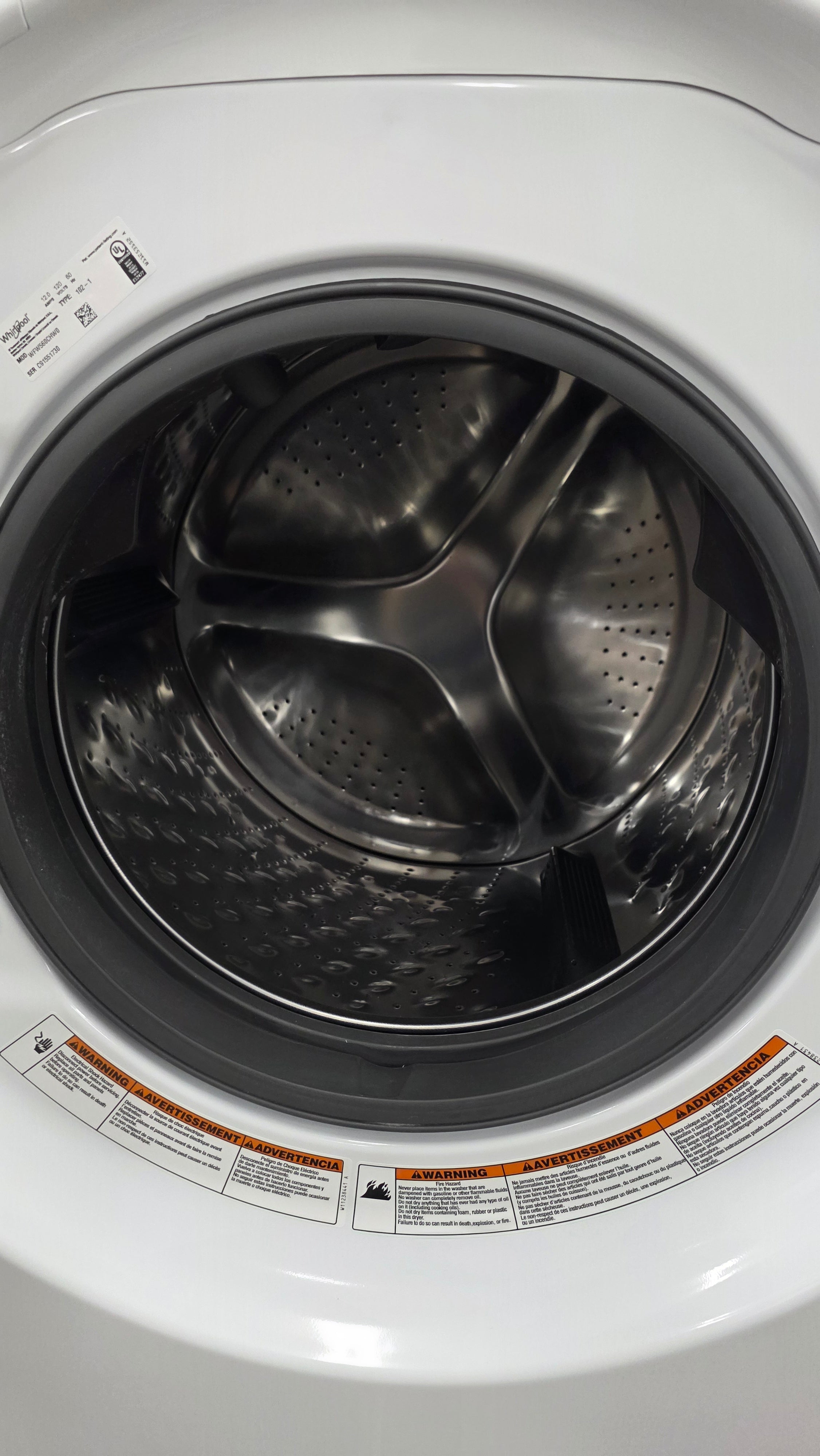 Whirlpool 27" Front Load Washer WFW560CHW