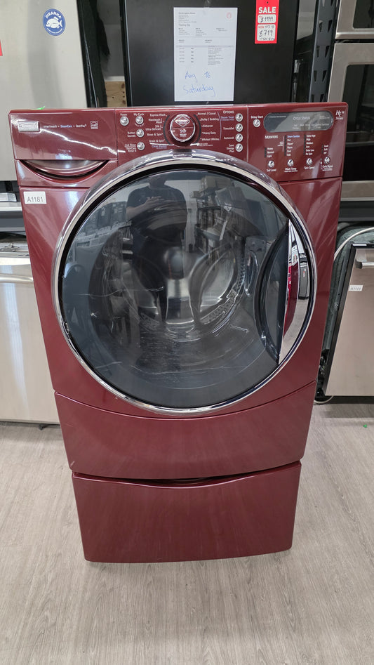 Kenmore 27" Front Load Washer with Pedestal 110.47789701