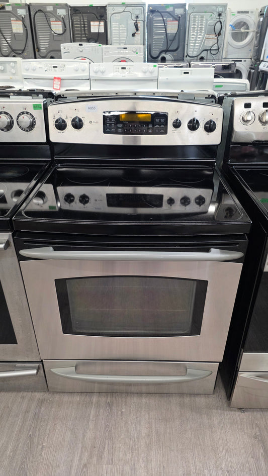 GE Profile 30" Glass Top Range- CB968SHSS J