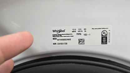 Whirlpool 27" Front Load Washer WFW560CHW