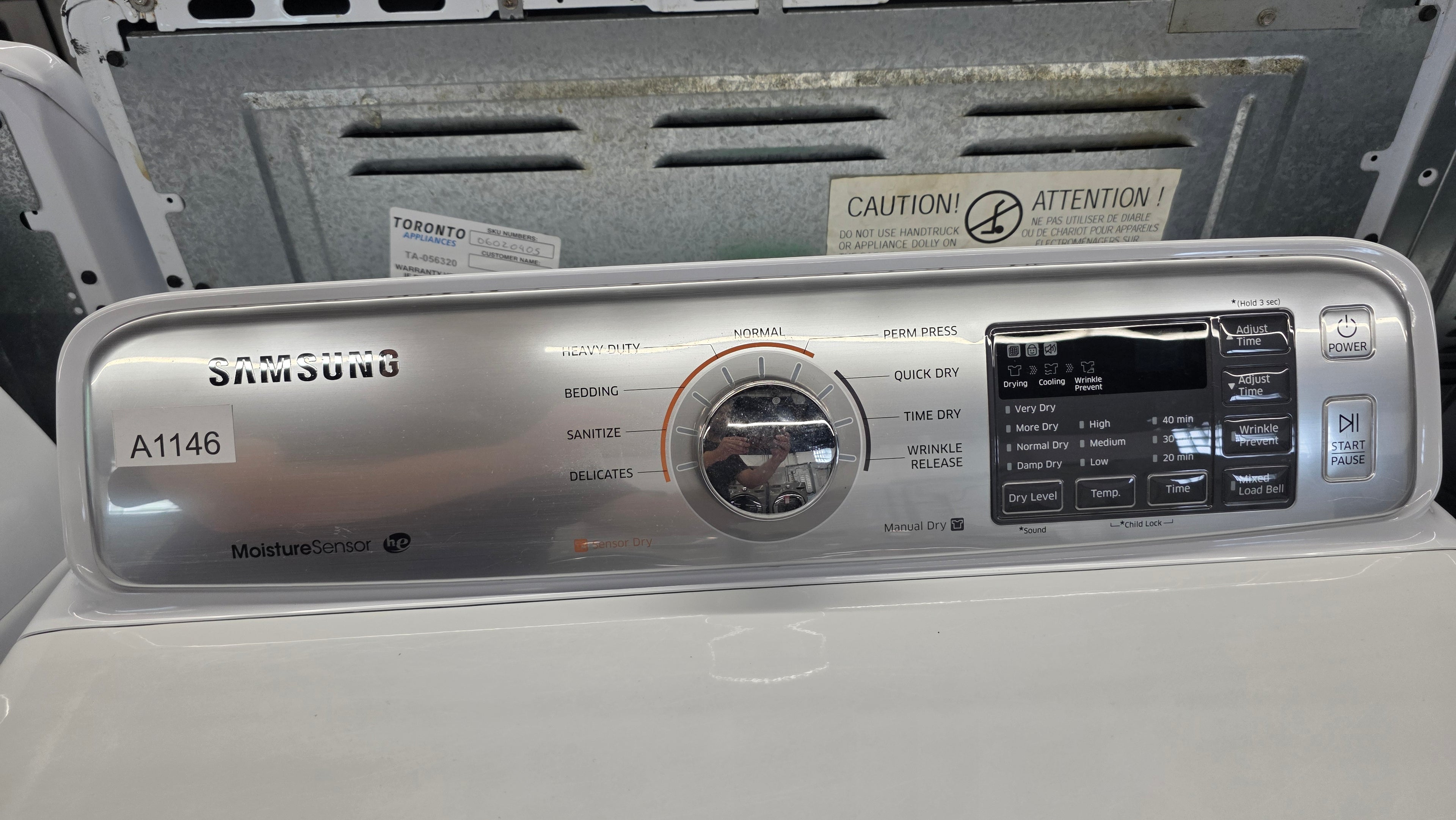 Samsung 27" Top Load Dryer- DV45H7000EWIAC