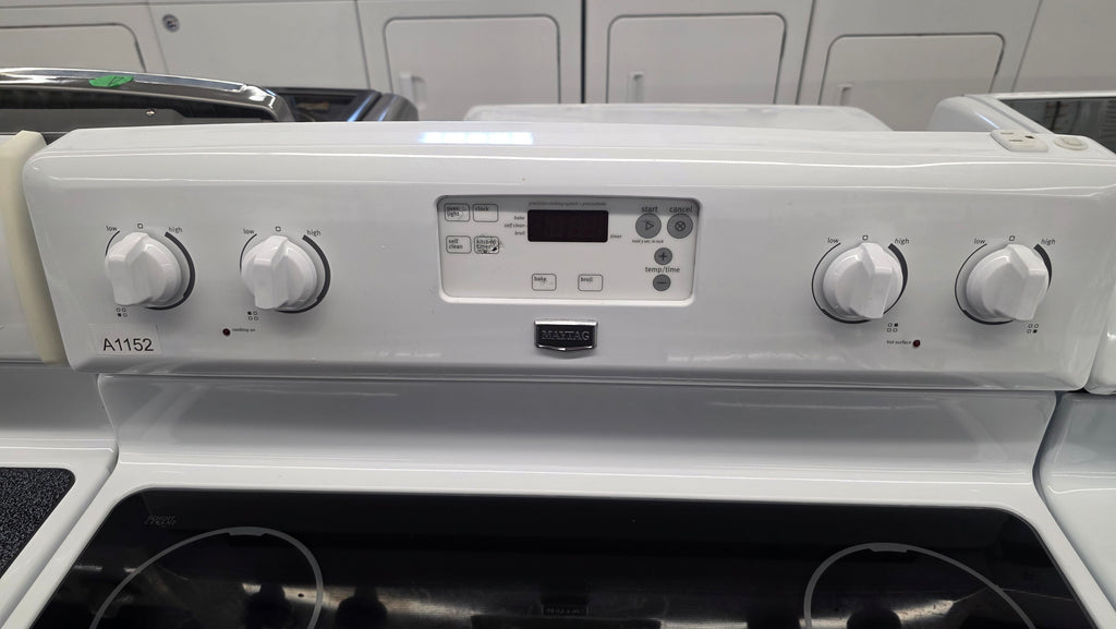 Maytag 30" Glass Top Range YMER7651WW 1