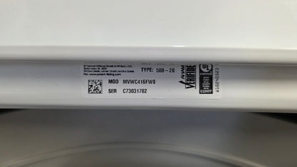 Maytag 27" Top Load Washer (Model MVWC465HW2)