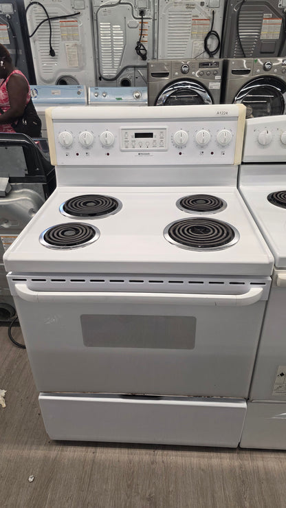 Frigidaire 30" White Coil Top Range-PFEF357CES 1