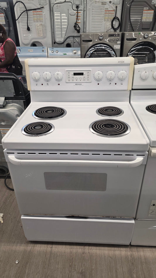 Frigidaire 30" White Coil Top Range-PFEF357CES 1