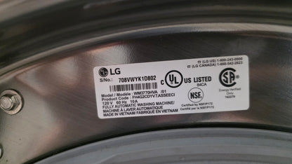 LG 27" Front Load Washer/Dryer Set- washer WM3770HVA /01 dryer DLEX3570V
