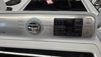 Samsung 27" Glass Top Load Washer and Dryer Set- washer WA45N7150AW/A4 dryer DV40J3000EW/AC