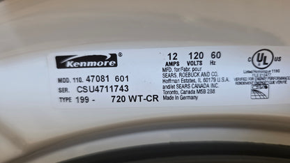 Kenmore 27" Front Load Washer and Dryer Set