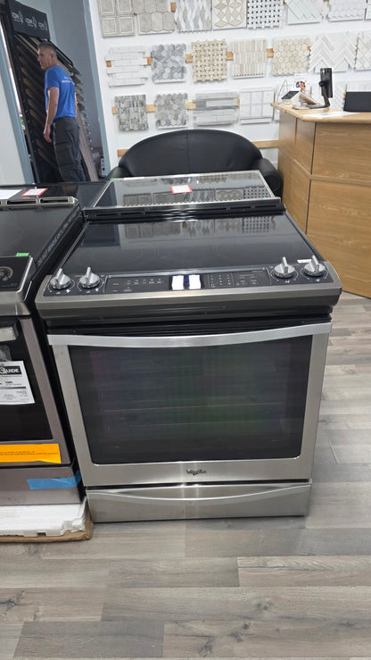 Whirlpool 30" Slide-in Glass Top Range-YWEE730H0DS0