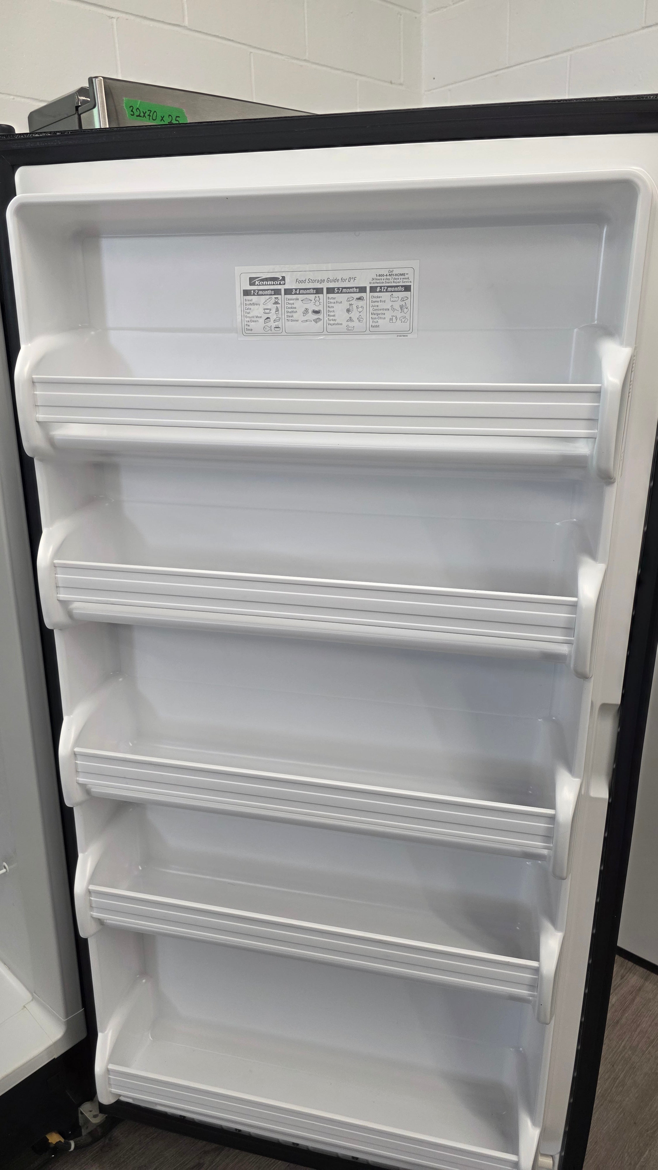 Kenmore 33" Black Upright Freezer 970-C257492
