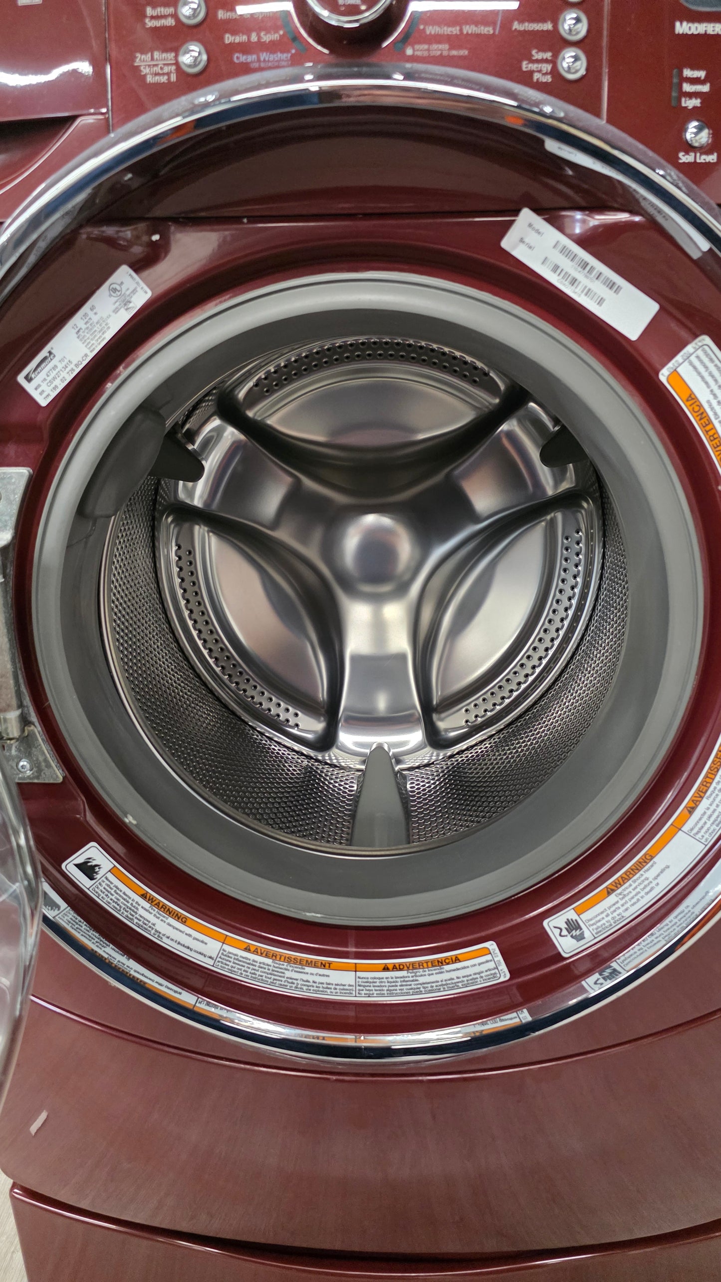 Kenmore 27" Front Load Washer with Pedestal 110.47789701