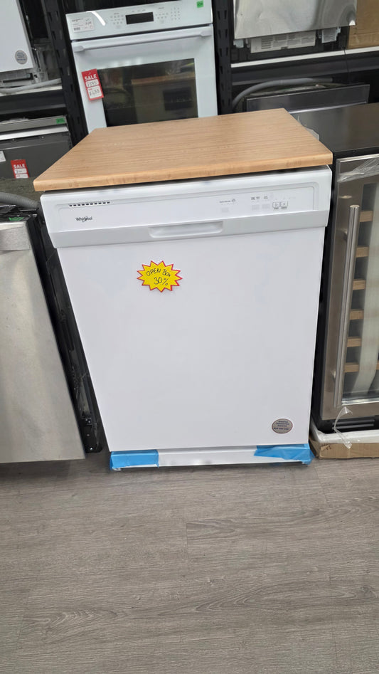 Open Box Whirlpool 24" White Dishwasher-WDP370PAHW