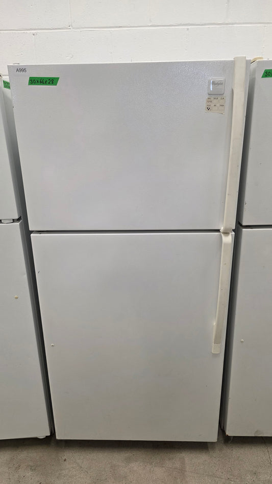 Whirlpool 30" Top Freezer Fridge ET9FTKXKQ02