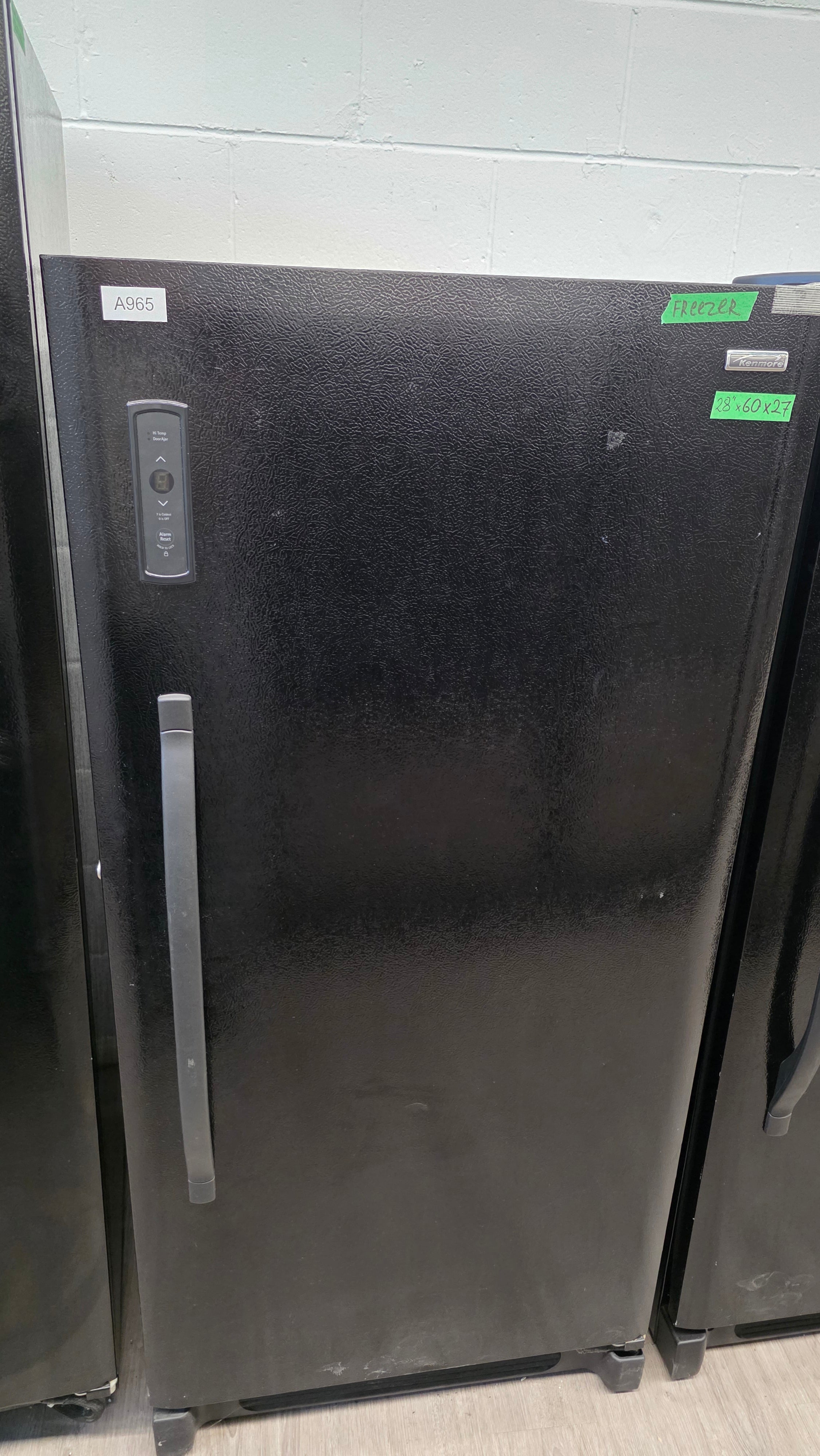 Kenmore - 28" Upright Black Freezer - 970-254394