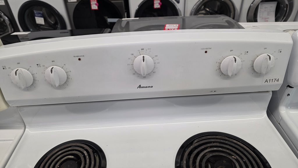Amana - 30" Freestanding Coil Top Range - YACR3230BC0