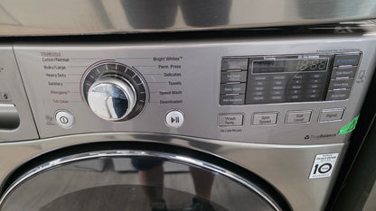 LG 27" Front Load Washer/Dryer Set- washer WM3770HVA /01 dryer DLEX3570V