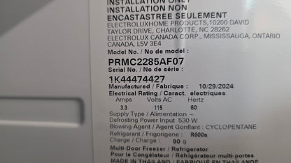 Open Box Frigidaire professional 36" French Door Fridge PRMC2285AF07