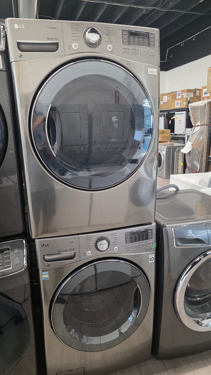 LG 27" Front Load Washer/Dryer Set- washer WM3770HVA /01 dryer DLEX3570V