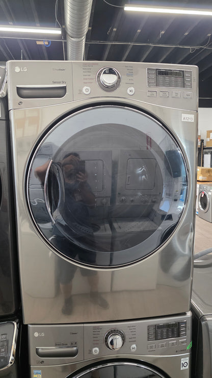 LG 27" Front Load Washer/Dryer Set- washer WM3770HVA /01 dryer DLEX3570V