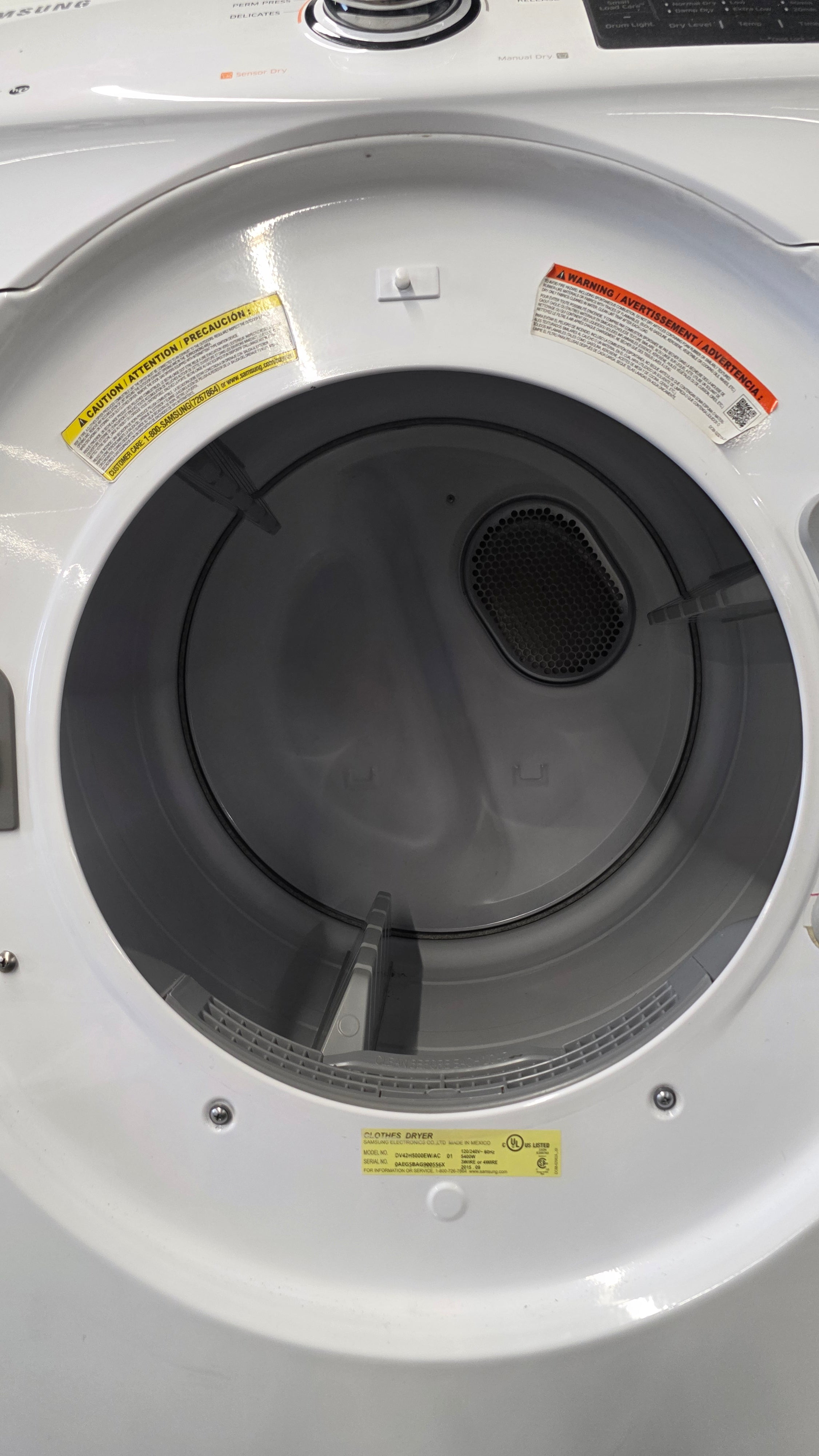Samsung 27" Front Load Dryer- DV42H5000EW/AC 01