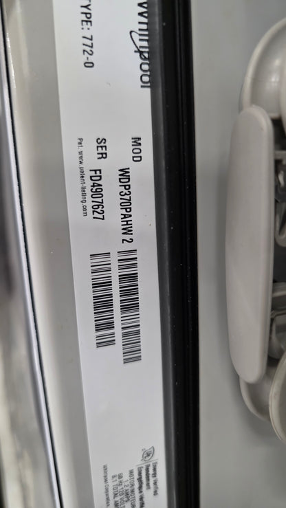 Open Box Whirlpool 24" White Dishwasher-WDP370PAHW