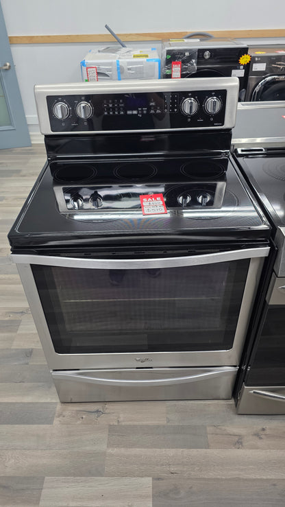 Whirlpool 30" Glass Top Range YWFE745HFS