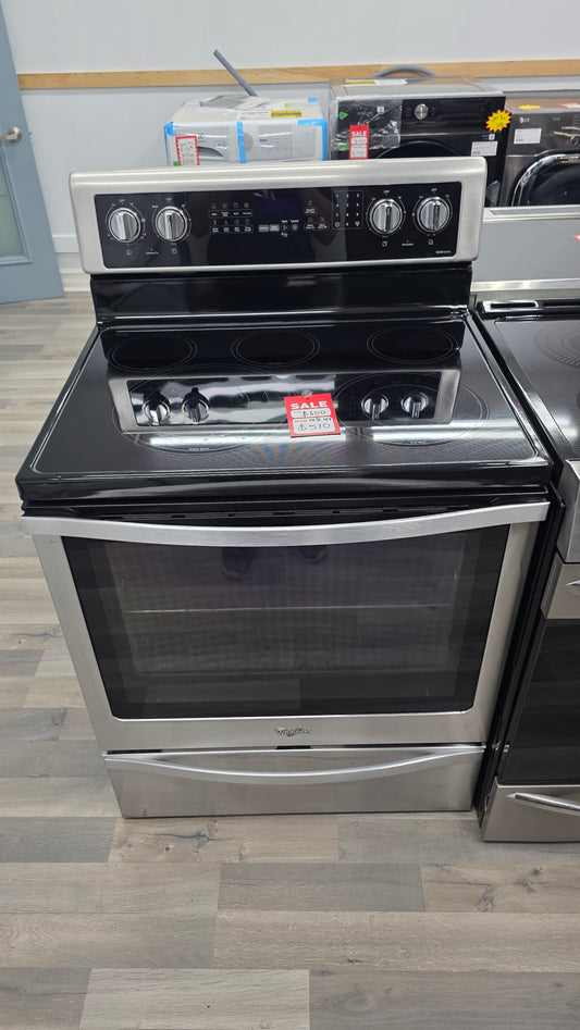 Whirlpool 30" Glass Top Range YWFE745HFS