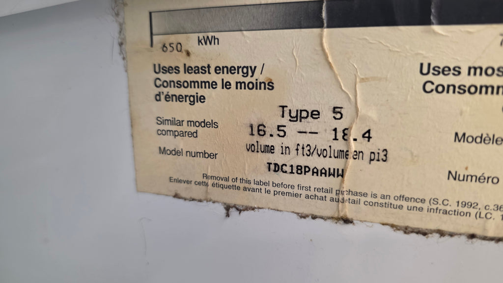 GE Profile 30" Bottom Freezer Fridge -TDC18PAAWW