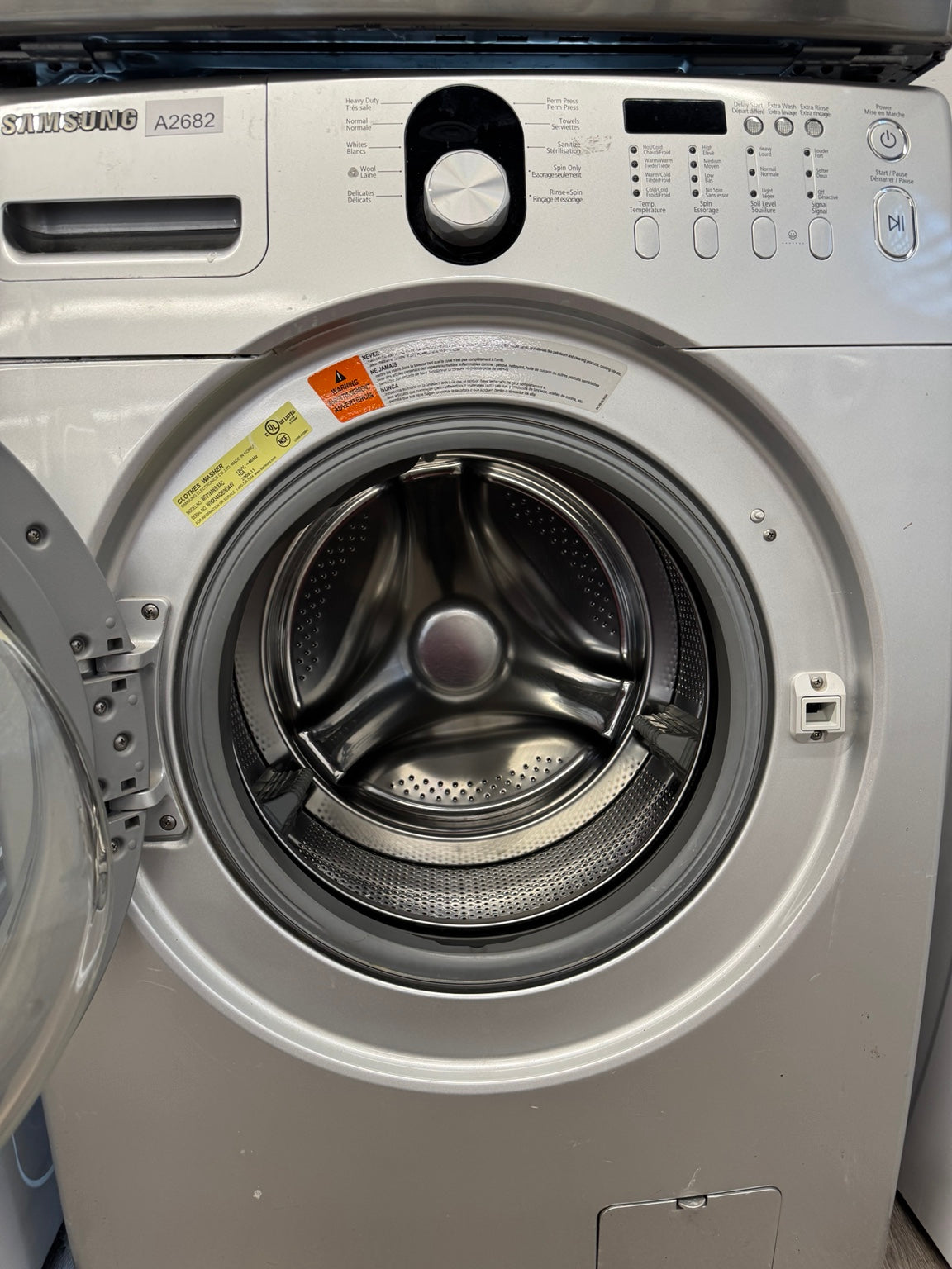 Samsung 27-inch front load washer WF218ANS/XAC silver - photo 3