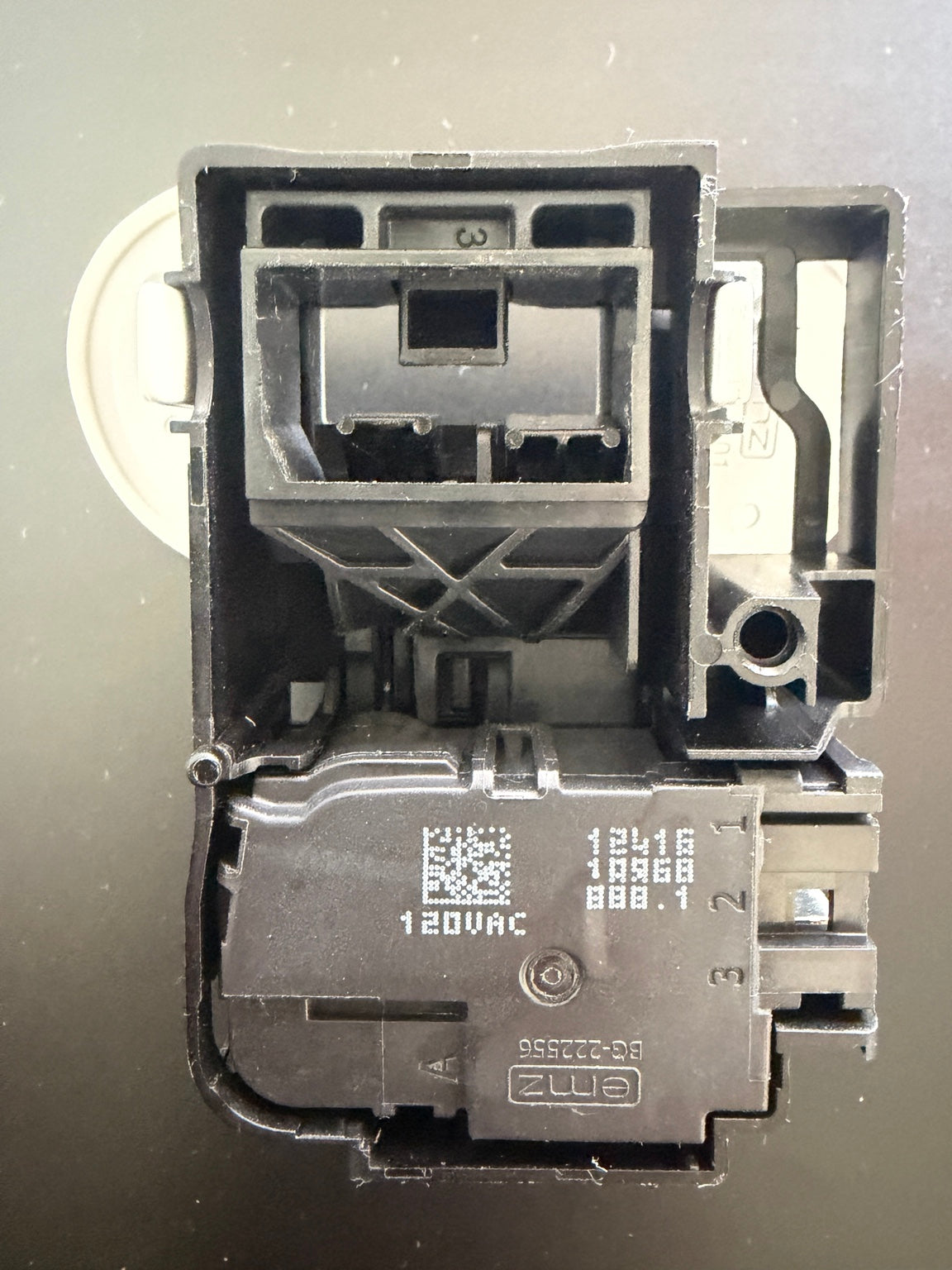 Samsung WF45M5100AW/A5 washer door lock assembly rear view