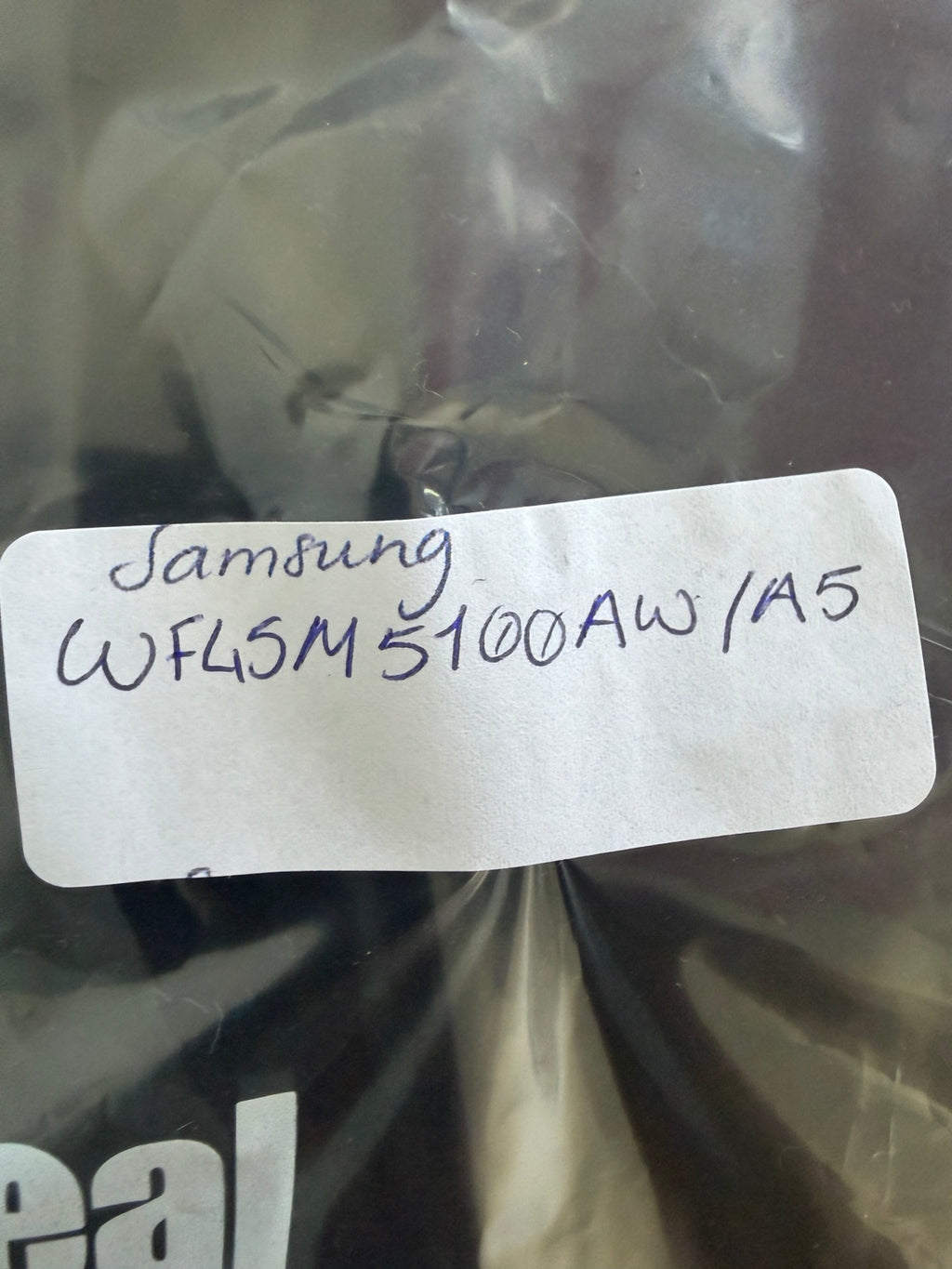 Samsung WF45M5100AW/A5 model label