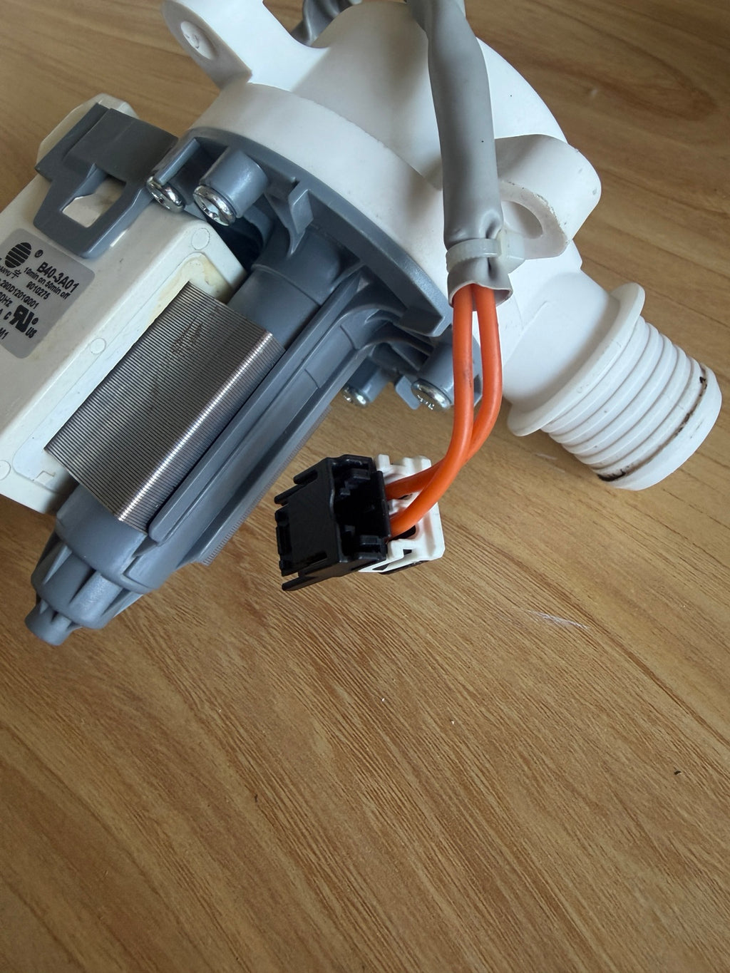 Used washer drain pump B40-3A01 actual photo 5