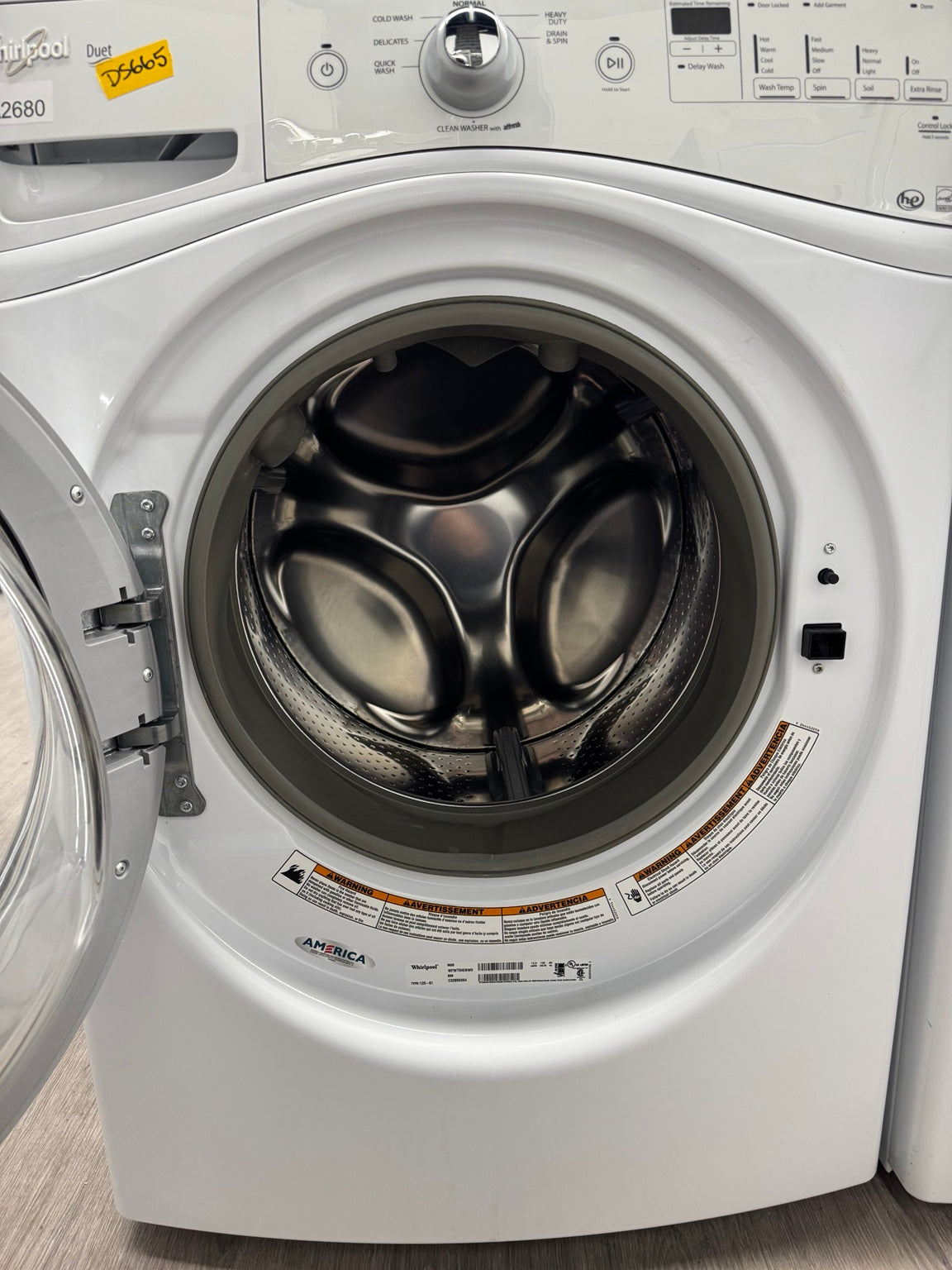 Whirlpool WFW70HEBW0 washer photo 3